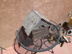 scrap metal little house